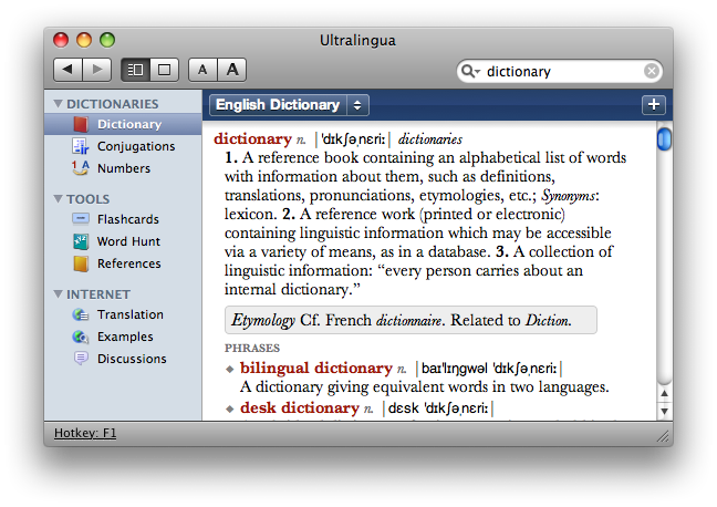 dictionary free download for mac